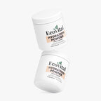 Two containers of Ecovital Hydration Powder on a white background