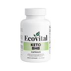 Ecovital Keto BHB capsules bottle on a white background