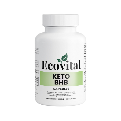 Ecovital Keto BHB capsules bottle on a white background