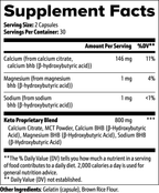Keto BHB Capsules – Advanced Ketosis Support for Energy & Weight Loss (60 Capsules / 79.38g)