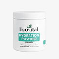 Ecovital Hydration Powder container on a white background
