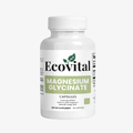 Bottle of Ecovital Magnesium Glycinate capsules on a white background