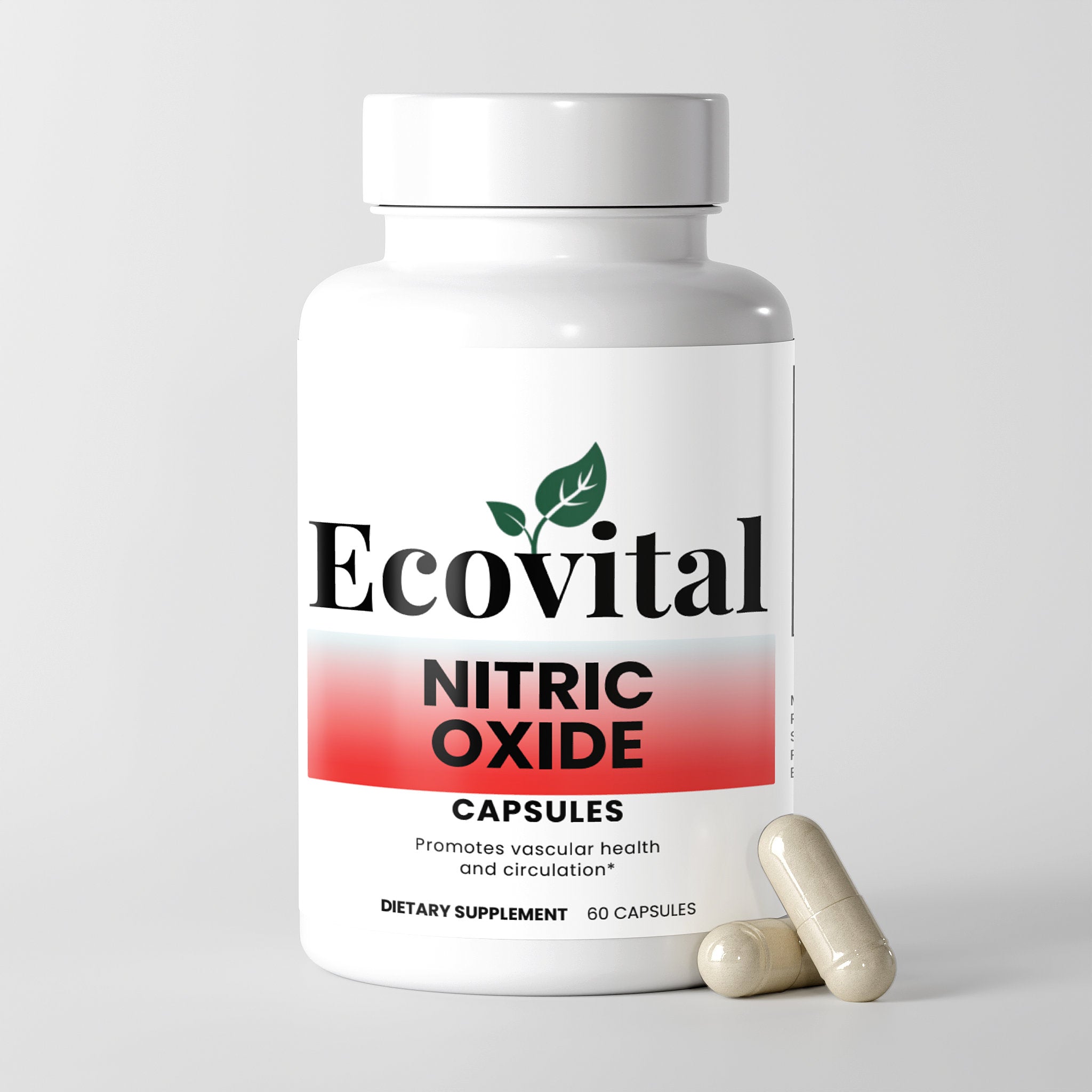 Nitric Oxide – Circulation, Endurance & Muscle Support (60 Capsules / 0.2 lb / 90 g)