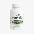 Ecovital normal blood sugar support capsules bottle on a white background