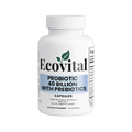 Ecovital probiotic supplement bottle on a white background