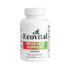Ecovital Prostate Support capsules bottle on a white background
