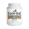 Ecovital Pure3 100% Whey Protein Isolate container on a white background