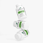 Three bottles of Ecovital Sea Moss capsules on a white background