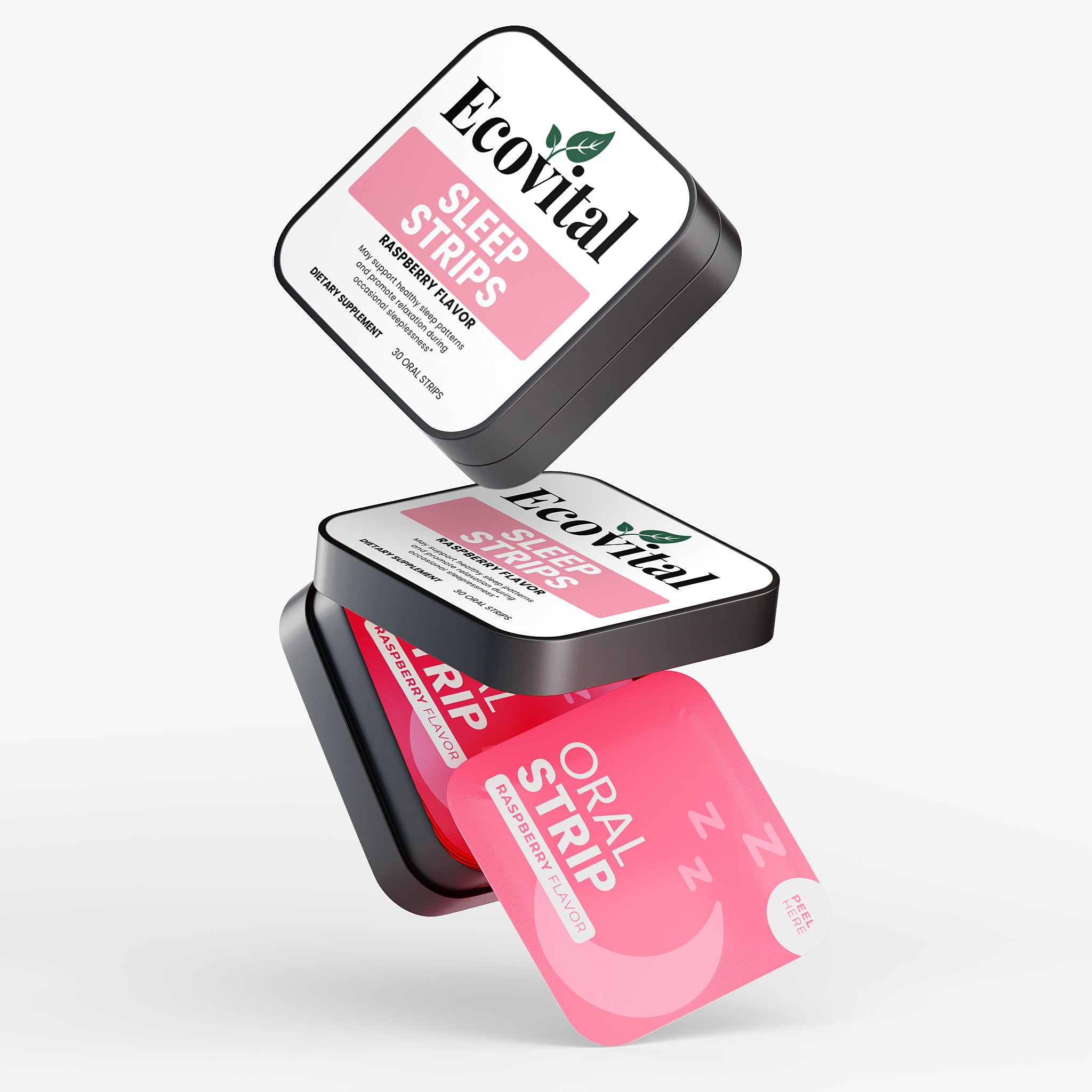 Ecovital sleep strips packaging on a white background