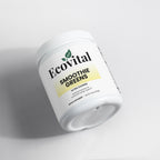 Container of Ecovital Smoothie Greens on a light gray background